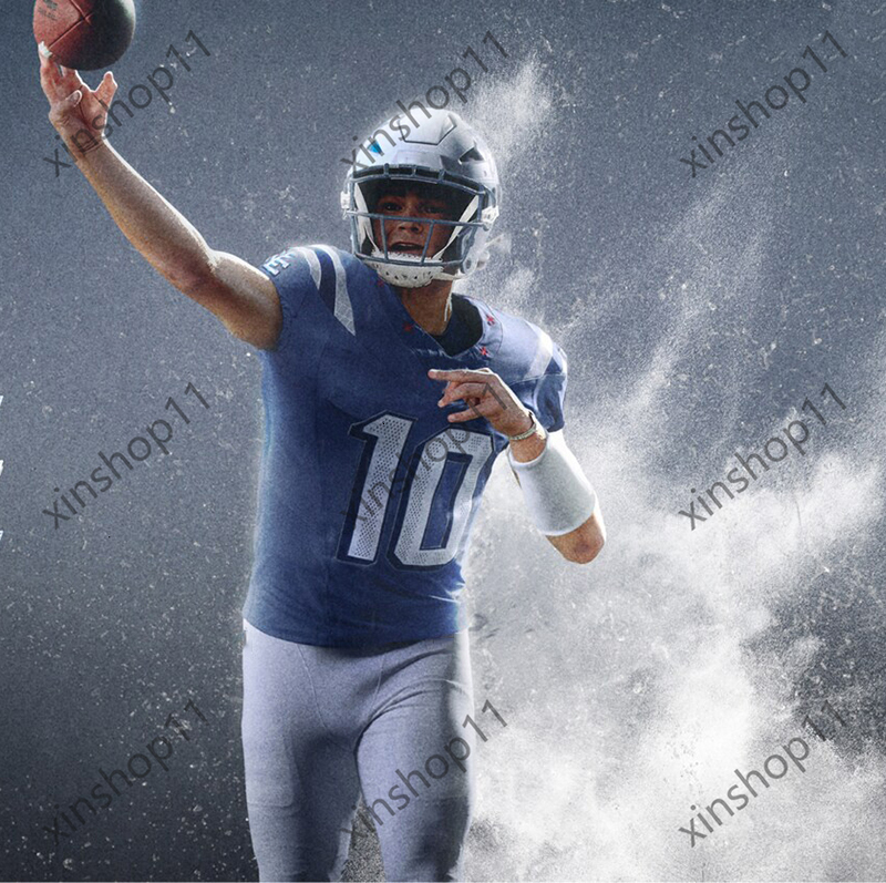 NEW Custom Football 2025 Rivalries Jersey Drake Maye Rhamondre Stevenson Hunter Henry Jahlani Tavai Stefon Diggs Christian Gonzalez 12 Brady Mike Vrab