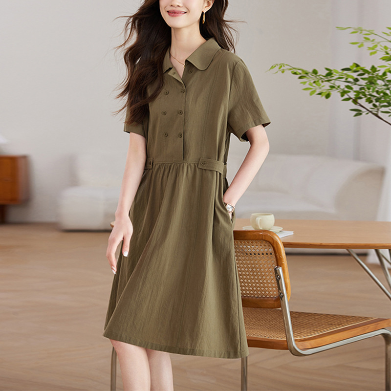 SL131 Halter Neck Pleated Hip-Wrap Ruffled Hot Style Dress