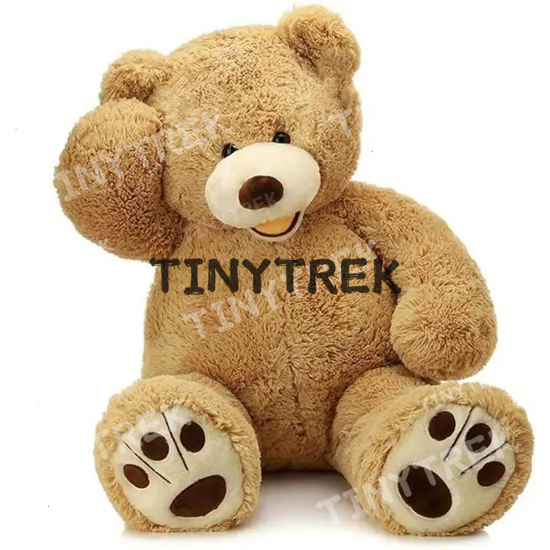 MorisMos Giant Teddy Bear with Big Footprints Stuffed Animals Light Brown 39 inches Y250723