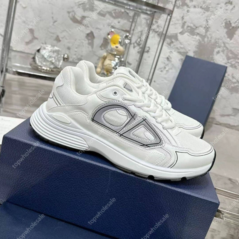 designer shoe diorb22 Lightweight Thick-Soled diorb30 Height-Increasing Dad Shoes Color-Block Sneakers Casual Men's Shoes Women's Shoes Breathable Lace-Up 5688