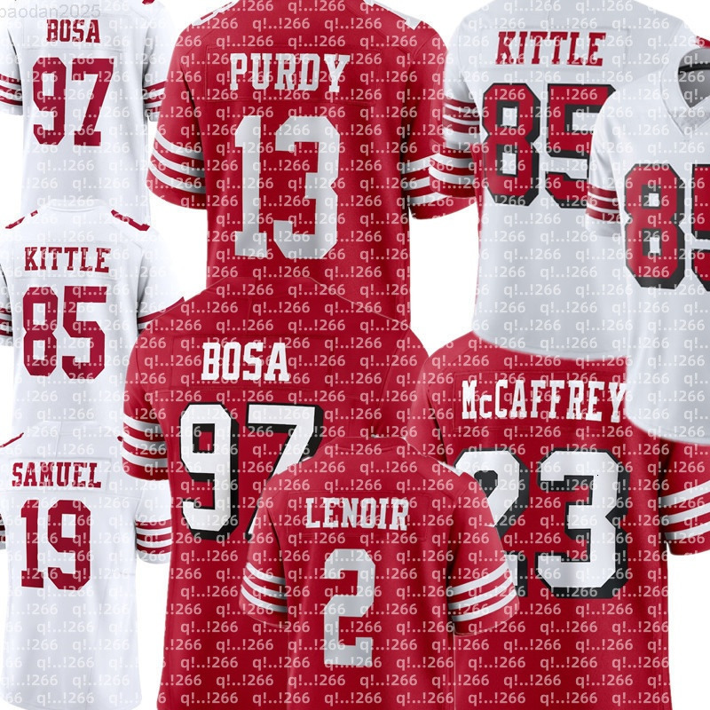 Mykel Williams Brock Purdy Mason Kyle Juszczyk Trent Williams Talanoa Hufanga Ricky Pearsall De'Vondre Campbell Deommodore Lenoir Ji'Ayir Brown NFL Football Jersey