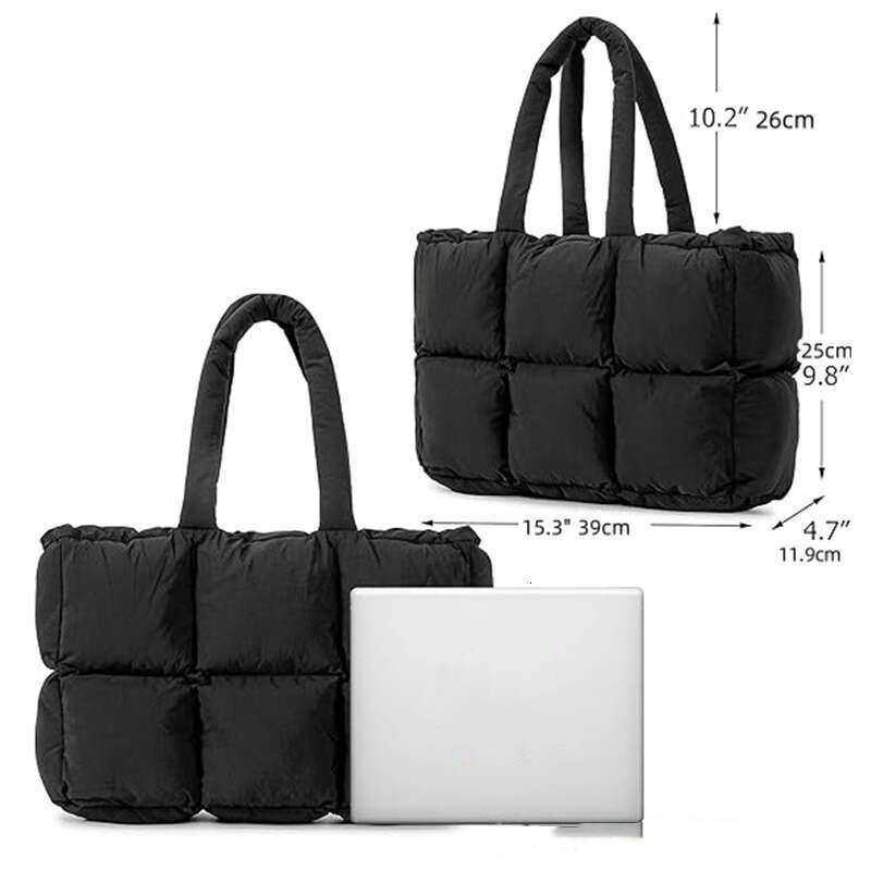 Hot Sale Quilted Puffy Handbag Shoulder Tote Bag Lightweight Purse for Work Travel Fitness