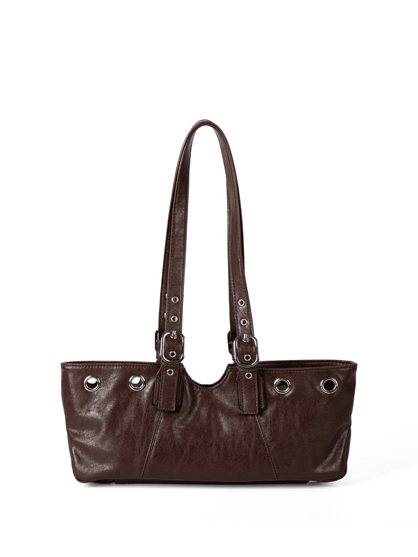 2025 New Korean-Style Niche Rivet Design Biker-Style Underarm For Women Casual Versatile Personalized Stylish Handbag And Shoulder Bag