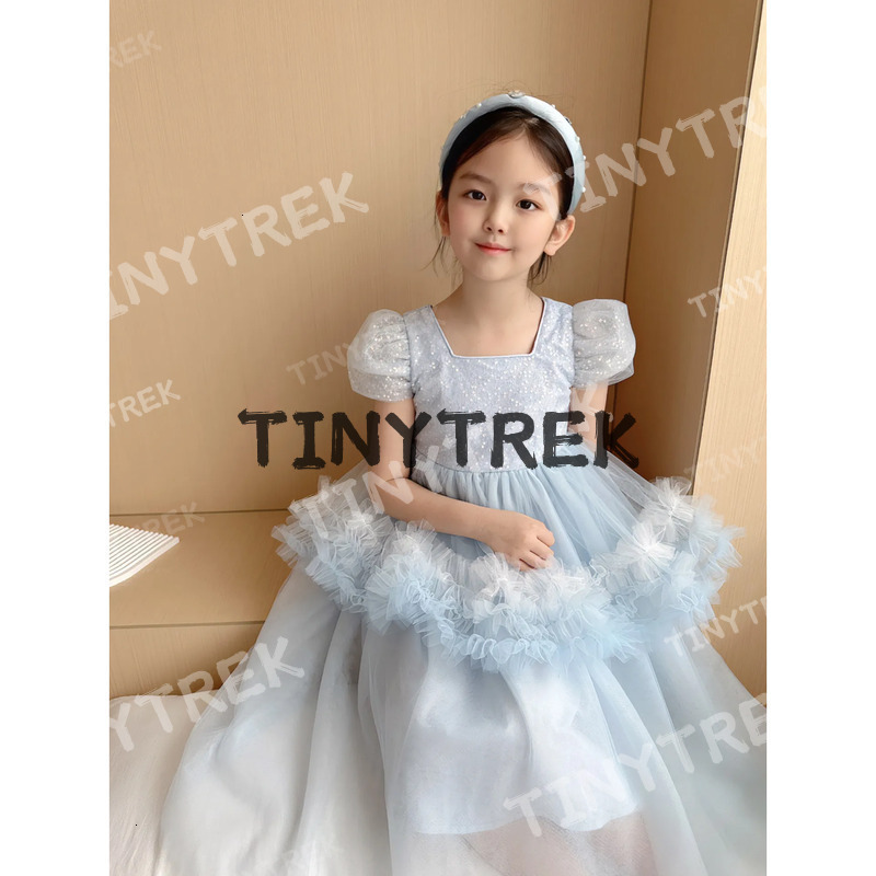 Customized style Kids Girls Lace Wedding childrens formal dresses Fashion summer Princess Dress