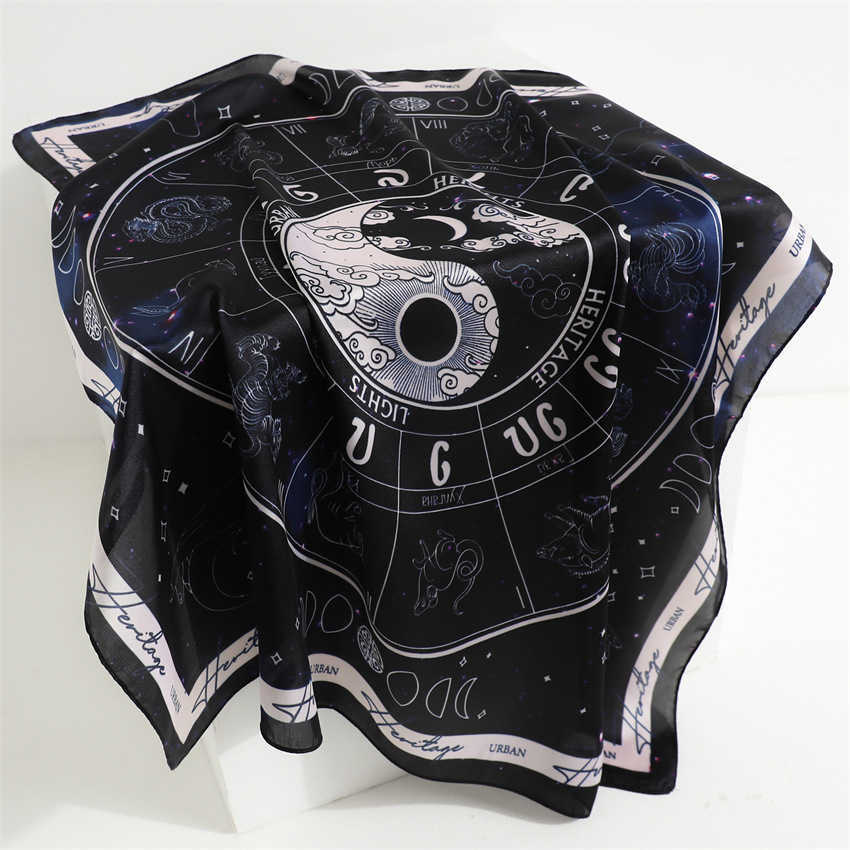 New Silk Scarf Shawl Light Luxury Horse Scarf Imitation Silk 70cm Square Scarf Professional Neck Scarf for Women H250930