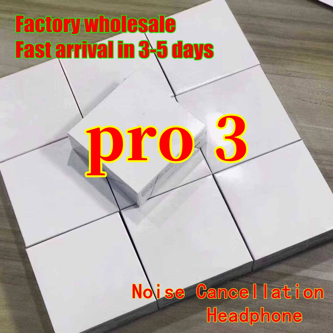 NEWEST Top Quality PRO3 True noise reduction function TWS Pro2 Wireless Bolutooth Earphones ANC Wholesale GPS rename EarBuds with Wireless charging headphones