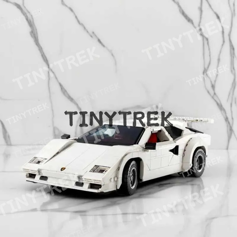 2024 New MOC Countach 5000 QV 1506Pcs Super Racing Model Classic Series Building Blocks Automotive Technology W250408