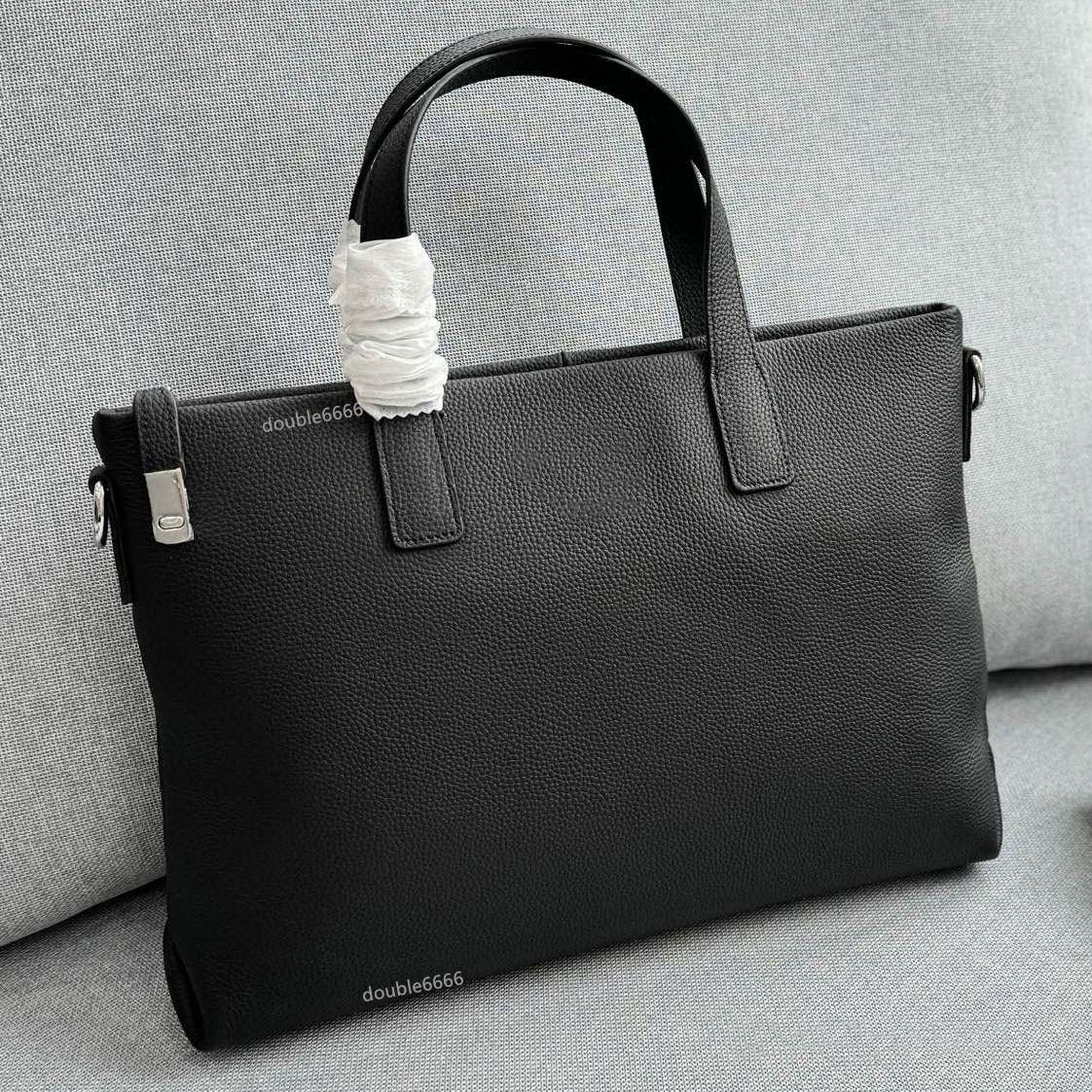 7A Quality Designer Men's Leather Briefcase, Luxury Women's Business Travel Bag, Fashion Laptop Bag, Genuine Leather Man Messenger Bag shoulder crossbody document bag