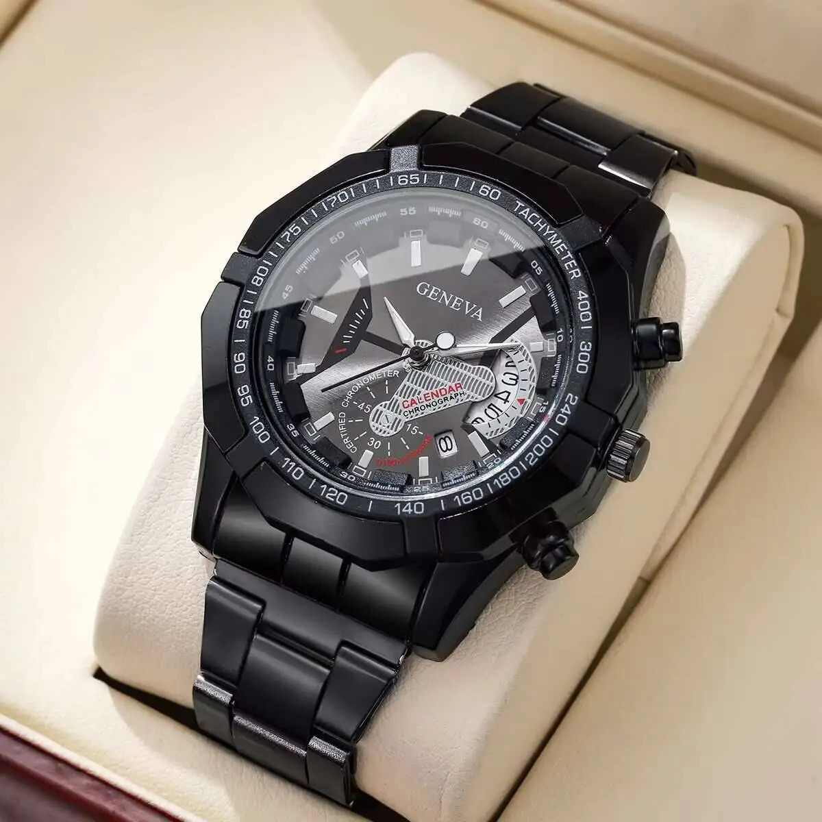 Men Business Watches Fashion Large Dial Calendar Quartz Watch Reloj HombreWithout Box 250928