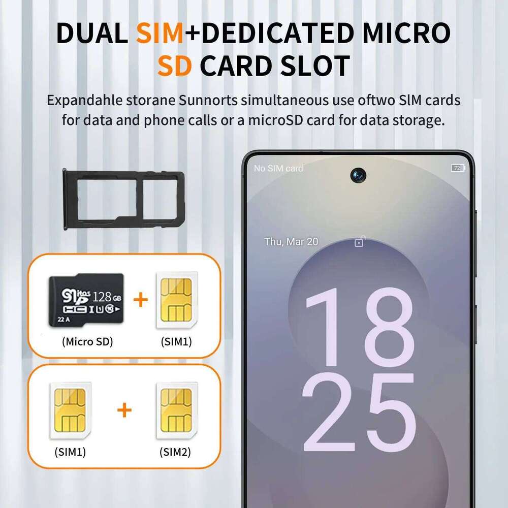2025 Original phone S27 Ultra PC 7.3 Inch HD 4K Android 15 22Gb+2Tb 8000Mah Battery 4G 5G Dual Sim Card Wifi GPS smartphone