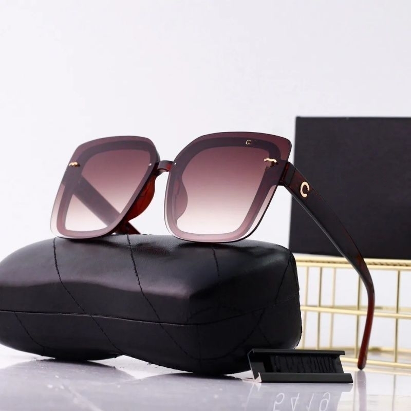 Designer 2025 Fashion Sunglasses for Women Men, Exquisite Vintage Full Frame UV Protection Polarized Driving Beach Shading Glasses Perfect Gift with Box