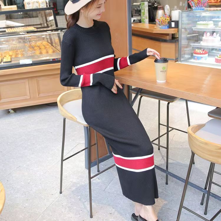 Designer Women Sweater long Dresses Knitted Soft Pullovers Cashmere Jumpers Basic Soft Render Knitwear Warm Knits Coats Vestido De Mujer Blouse Femme