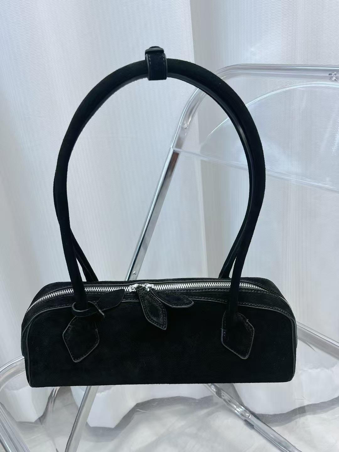 Vintage Fashion Boston Tote Shell Cowhide Crossbody Bowg Bag