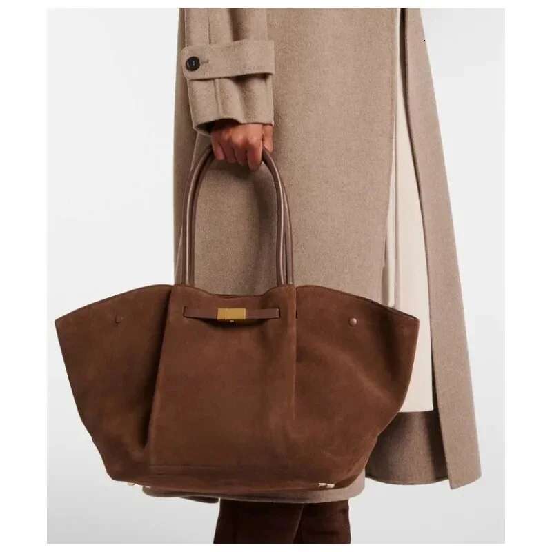 2024 New Autumn And Winter High-End Suede Frosted Tote Commuting Retro One-Shoulder Hand-Held Armpit Bag For Women