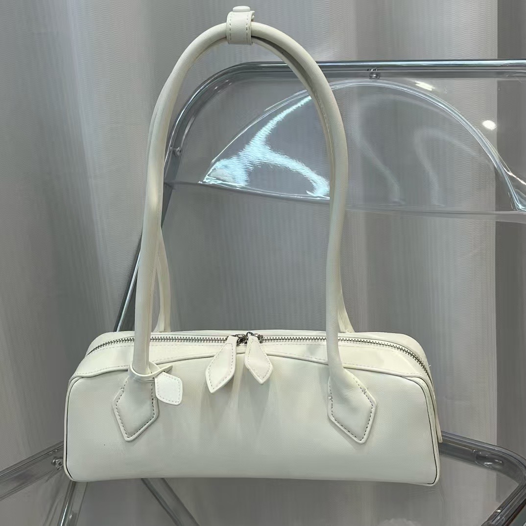 Vintage Fashion Boston Tote Shell Cowhide Crossbody Bowg Bag