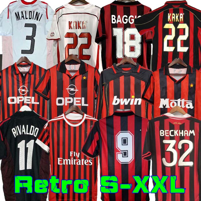 90 91 Retro Jersey home Gullit SOCCER JERSEY 1990 1991 Maldini Baresi Van Basten football RONALDO KAKA Inzaghi 2006 MILANES 93 94 95 96 04 05 06 07 08 09 Shevchenko AC