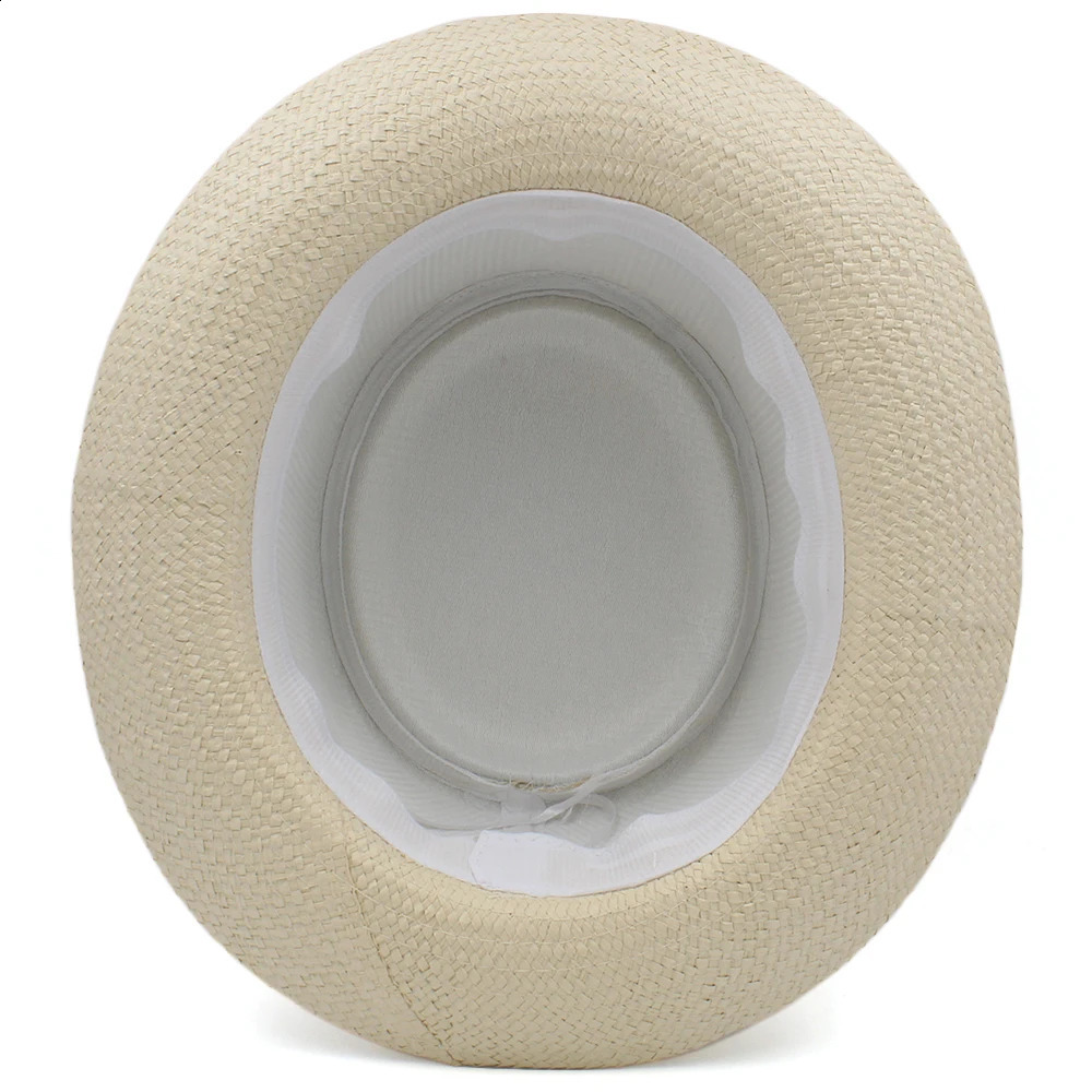 Lager Size Adjustable US 7 1/2-7 5/8 UK L-XL Men Women Straw Pork Pie Hats Summer Sunhat Boater Cap Sailor Sombrero Beach Fedora 241231