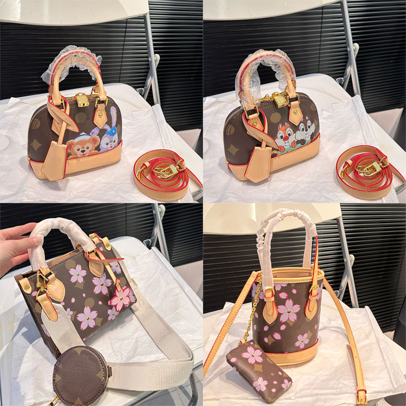Designer Bags Women Shoulder Bag Hobos Purse Brown Old Flower Tote Bag Letter Genuine Leather Bags Crossbody Handbag Lady Purses Luxury Female backpack