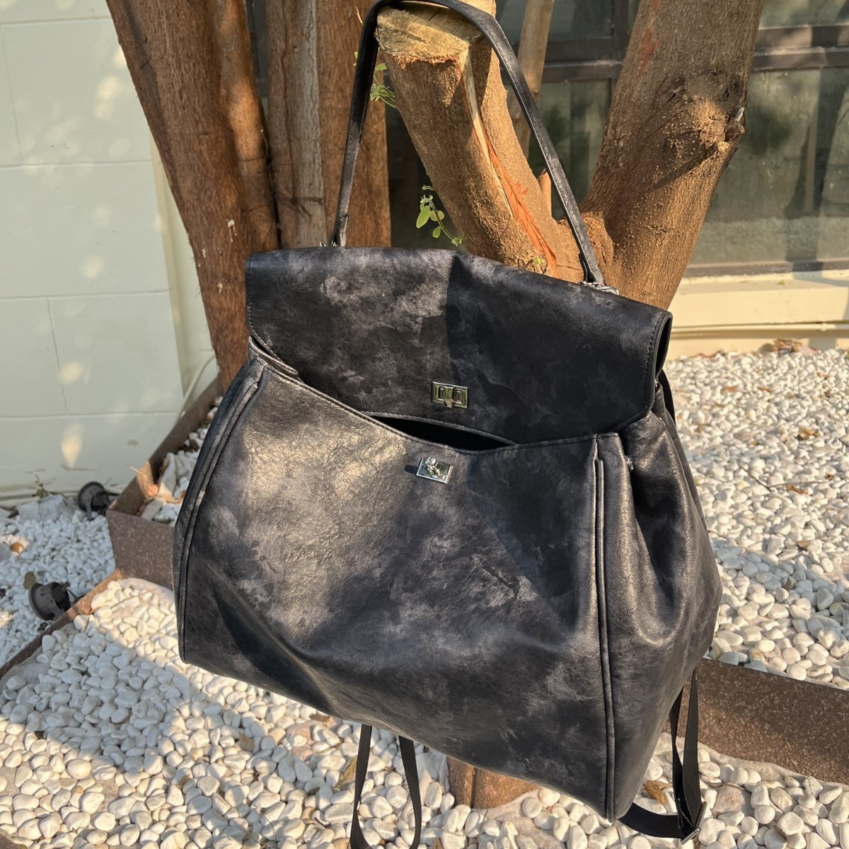 Same High-End Soft Leather Large Capacity Tote Street Fashion Big Bag, Backpack, Underarm Bag