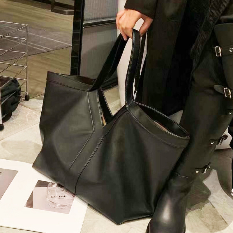 Shopping Tote Ultra Fiber Leather Large Capacity Inner Handheld Single Shoulder Underarm Bag