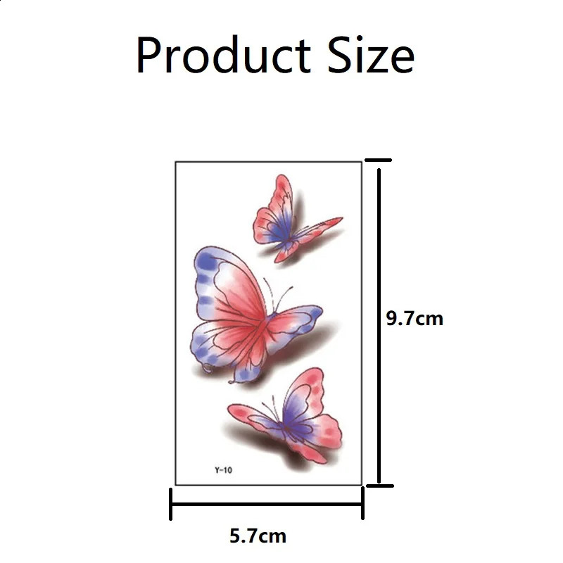 30PCS Butterfly Tattoo Stickers for Children Waterproof Tattoos Kids Temporary Womens Tips ZS314 241230