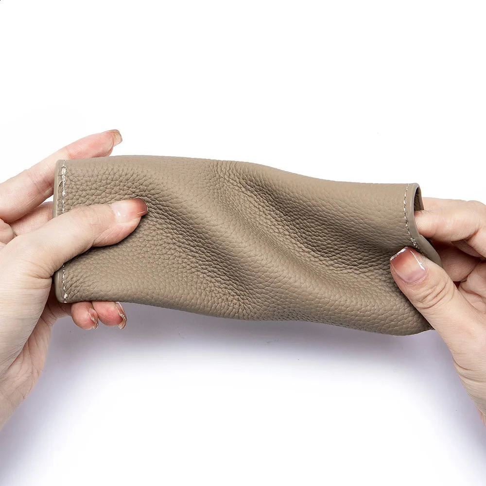 Genuine Leather Reading Glasses Bag Case For Man Women Student Sunglasses Storage Holder Pouch Eyeglasses Box Eyewear Protector 241231