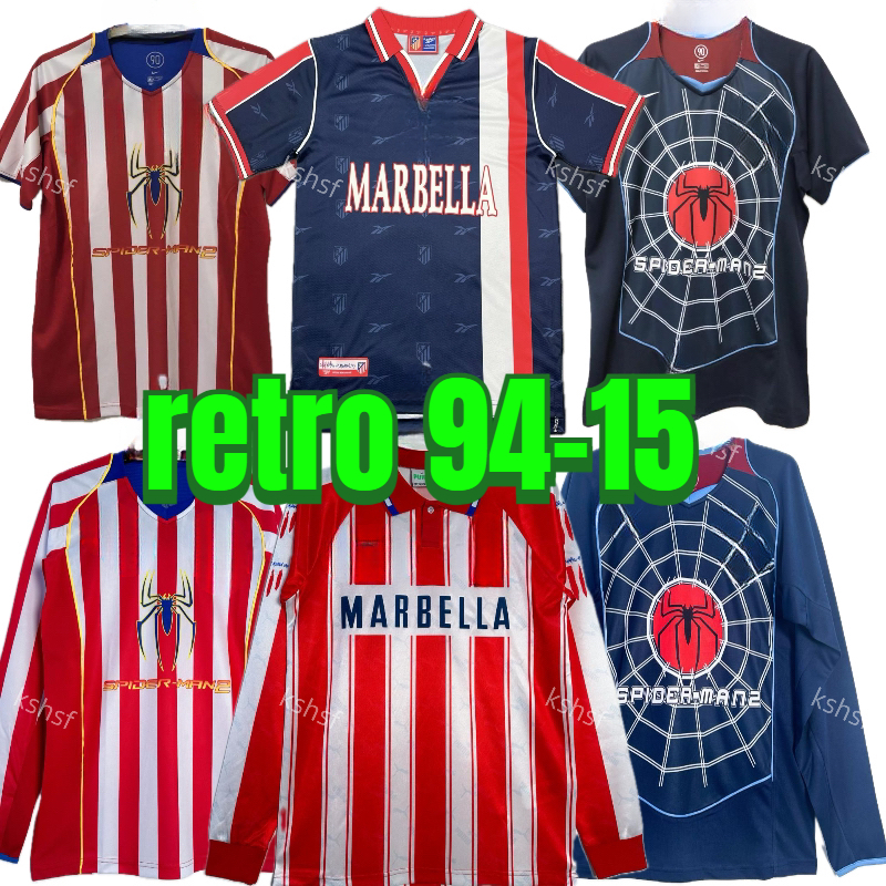 Retro 2004 2005 Atletico Madrid soccer jerseys F.TORRES 1994 95 96 97 2013 14 15 CAMINERO GRIEZMANN Gabi HOME vintage classic football shirt tops