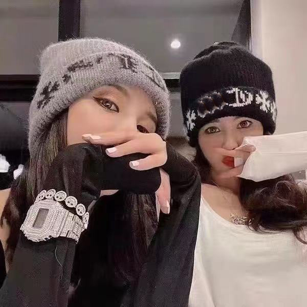 designer beanie cap hat fashion able bonnet for men women high quality dressy autumn Chrome Wool and cashmere hat warm fashion simple and generous high-end atmosphere