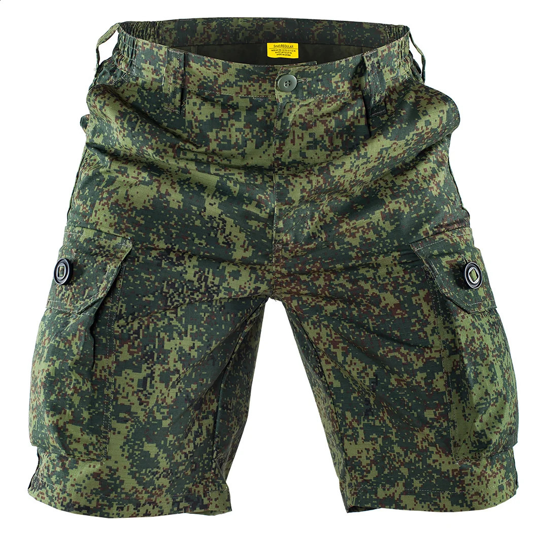MEGE camouflage casual shorts mens tactical camouflage cargo shorts military gym running sprint set 241231