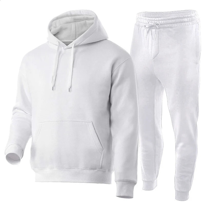 Hoodie pants 2-piece set zipper mens clothing sportswear mens sportswear mens sportswear 241231