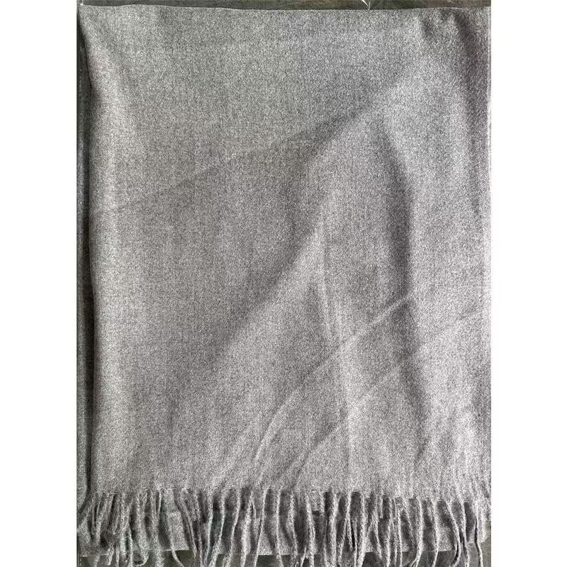 T043 cashmere solid color scarf female autumn and winter thick travel warm tassel foreign trade shawl