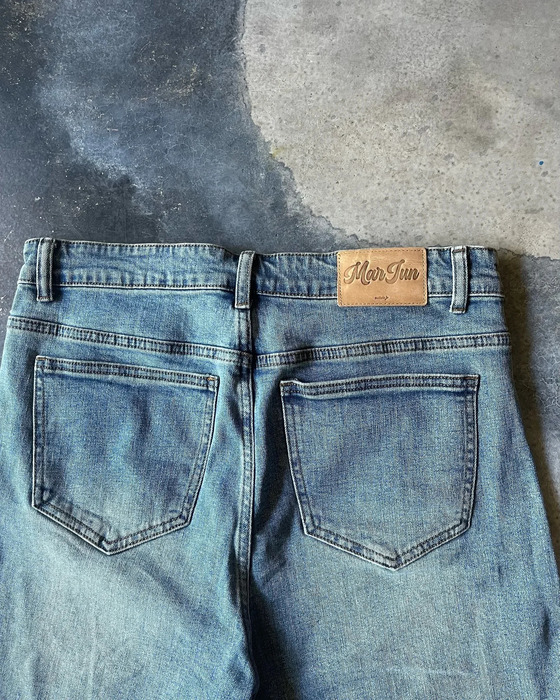 Classics MAR-JUN Jorts Y2K Retro Blue Baggy Denim Gym Shorts Harajuku Hip Hop Graphic Print Gothic Shorts Sweatpants Men Women 241231