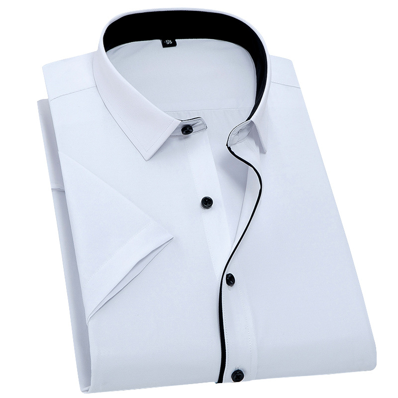 H575 Men's short-sleeved white shirt, business suit, work wear