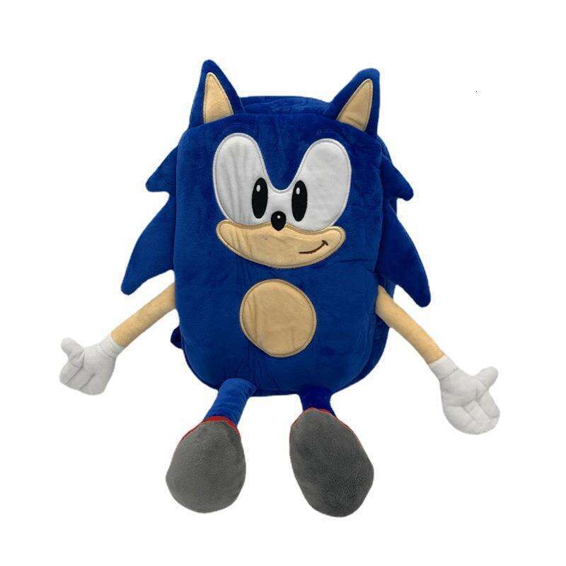 New Super Mouse Toy 6 Hedgehog Sonic Cartoon Plush Doll Backpack