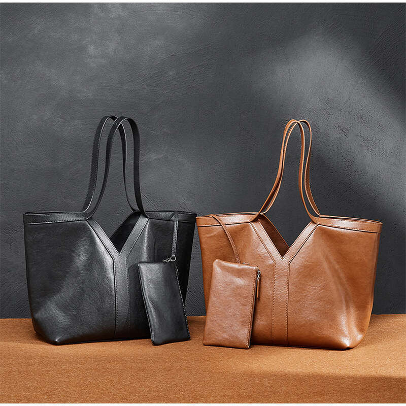 Tote Bags Women - Extra Large Leather Tote, Retro Style Shoulder Bag in Premium Genuine Leather, Versatile Underarm Bag, Ideal hot for Daily Use