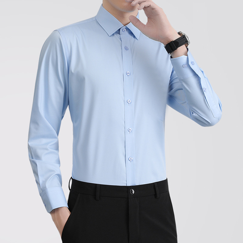 H576 Men's long sleeve slim shirt with suit professional workwear
