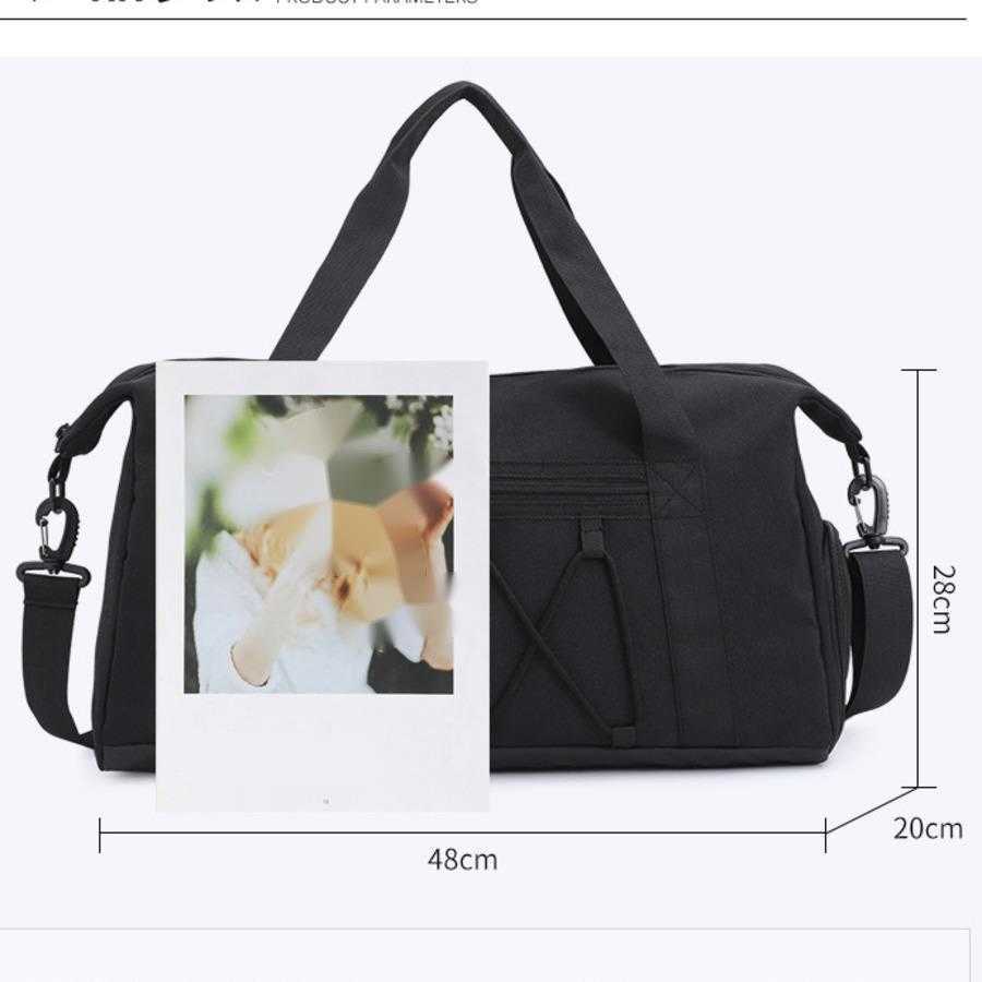 Fitness Bag Independent Shoe Compartment Large Capacity Travel Bags Exercise Training Bag Lightweight Luggage Hand-held Short Distance Travel Bag 2409