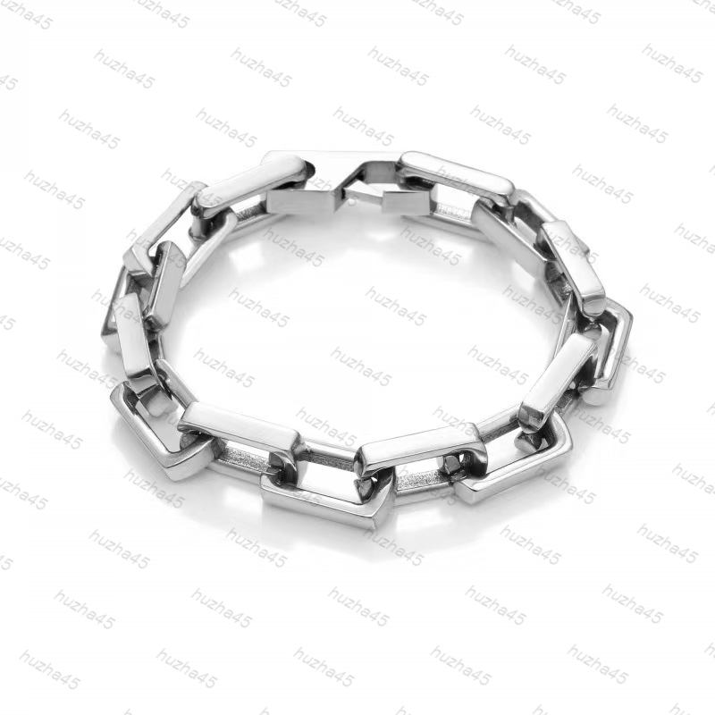 Classic luxury designer chain bracelet silvery fashion bracelet men's and women's charm bracelet unisex metal link bracelet designer jewelry Hiphop/Rock