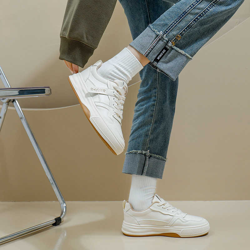 Womens Shoes Spring New Student Korean Trendy Versatile Thick soled White Shoes Spring and Autumn Casual Shoes