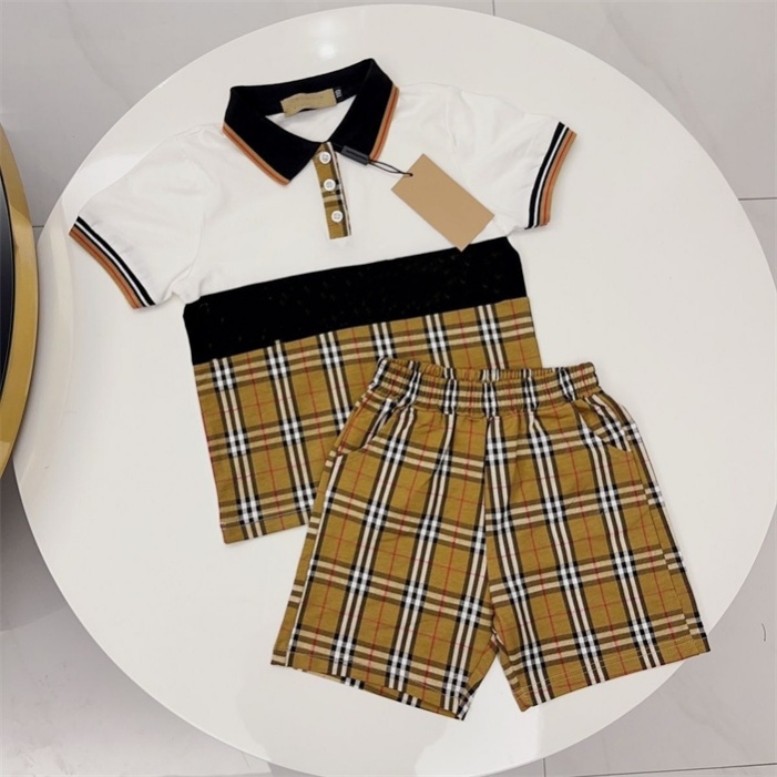 Children's Designer Children's clothing set Summer Boys and Girls sports set Baby short sleeve clothes Children's set size 90cm-160cm A4