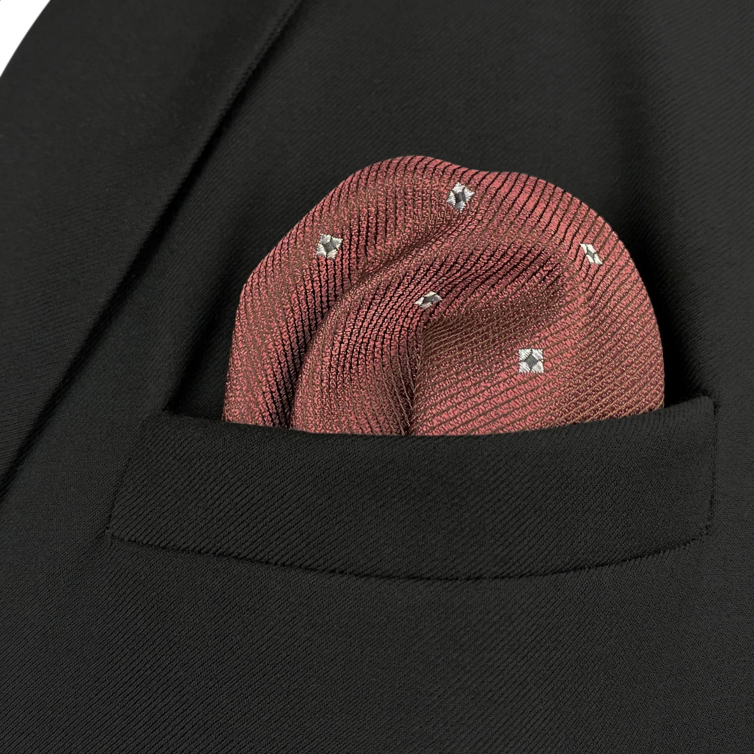 Colorful Mens Pocket Square Multicolor Dot Paisley Classic Wedding Silk Handkerchief Business Jacquard Hanky 250528