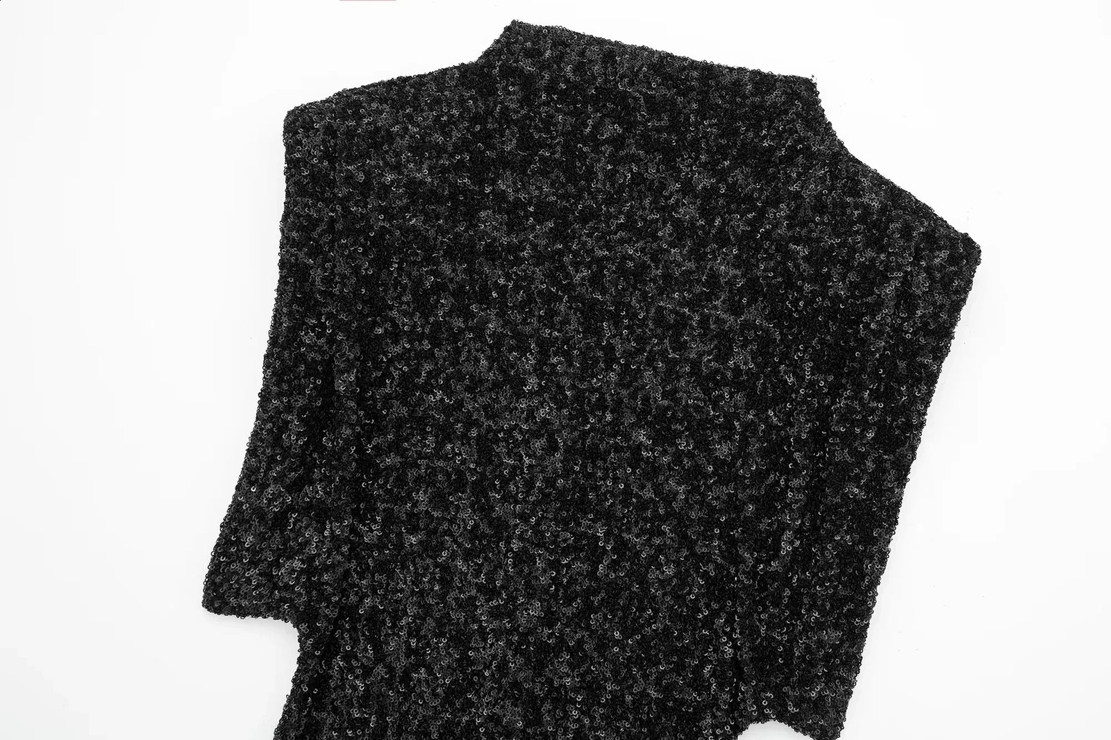 Womens sequin party dress shoulder pad shawl mini dress sleeveless nightclub party womens elegant and chic dress 241231