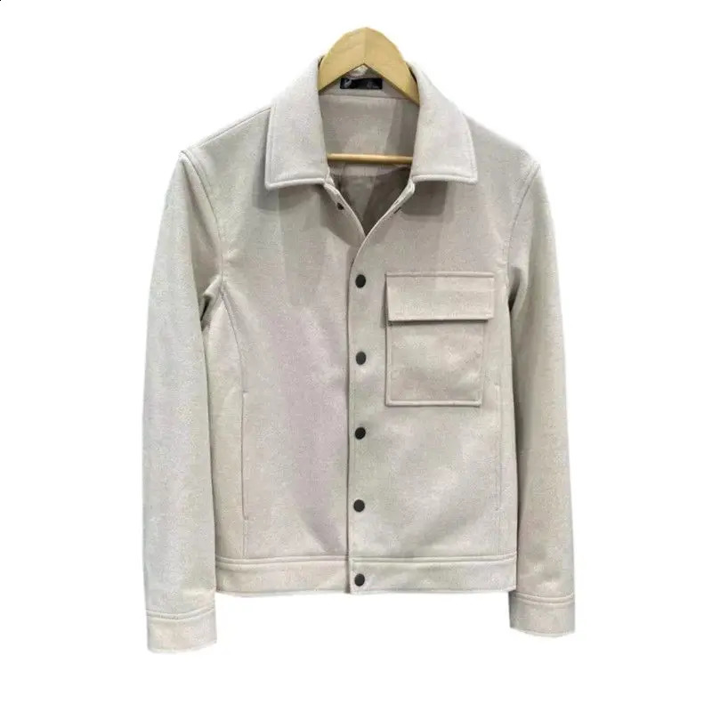 High-quality Autumn Winter Wool Blends Jackets Men Fashion Slim Casual Business Short Trench Coat Streetwear Social Men Clothing 241225