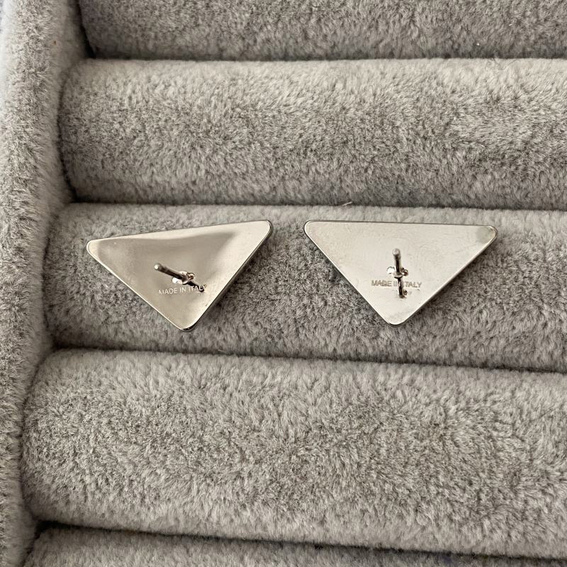 Sier Studs Color Drop Black Oil Triangle Trendy Stainless Steel Fashion Earrings For Men Women With Box Free shipping