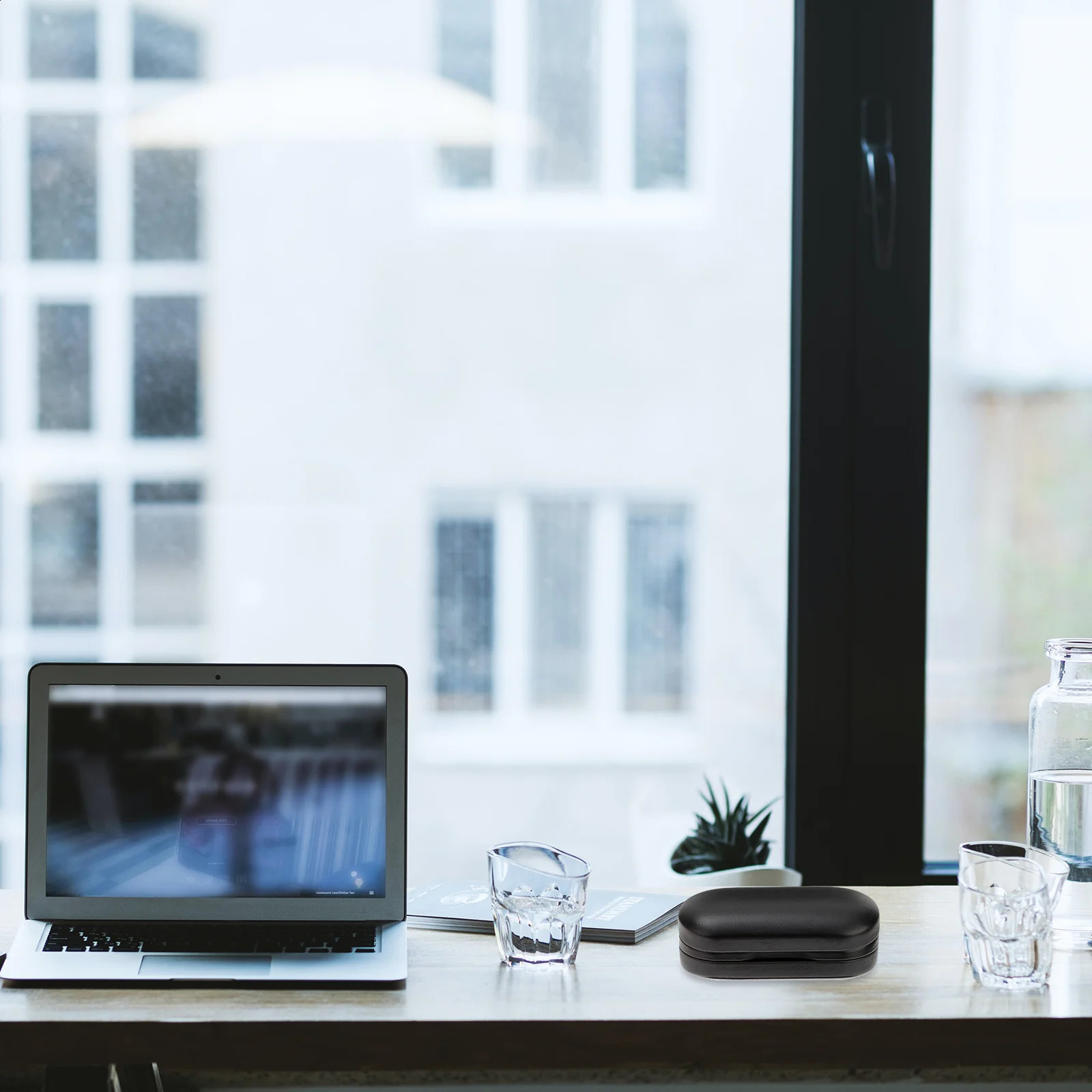 Two Pairs of Glasses Case Practical Storage Portable Eyeglass Dual Use Box Double Pu Sunglasses Holder 241231