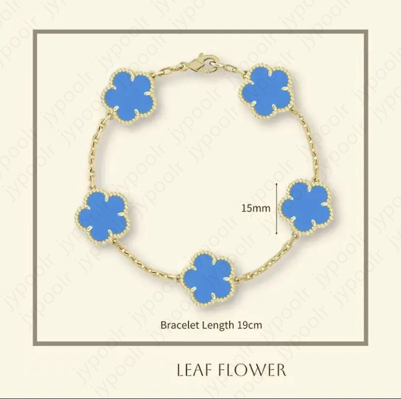 Designer for clover High quality Titanium steel jewelry dia Agate bracelet Men and women Classic fashion braclet