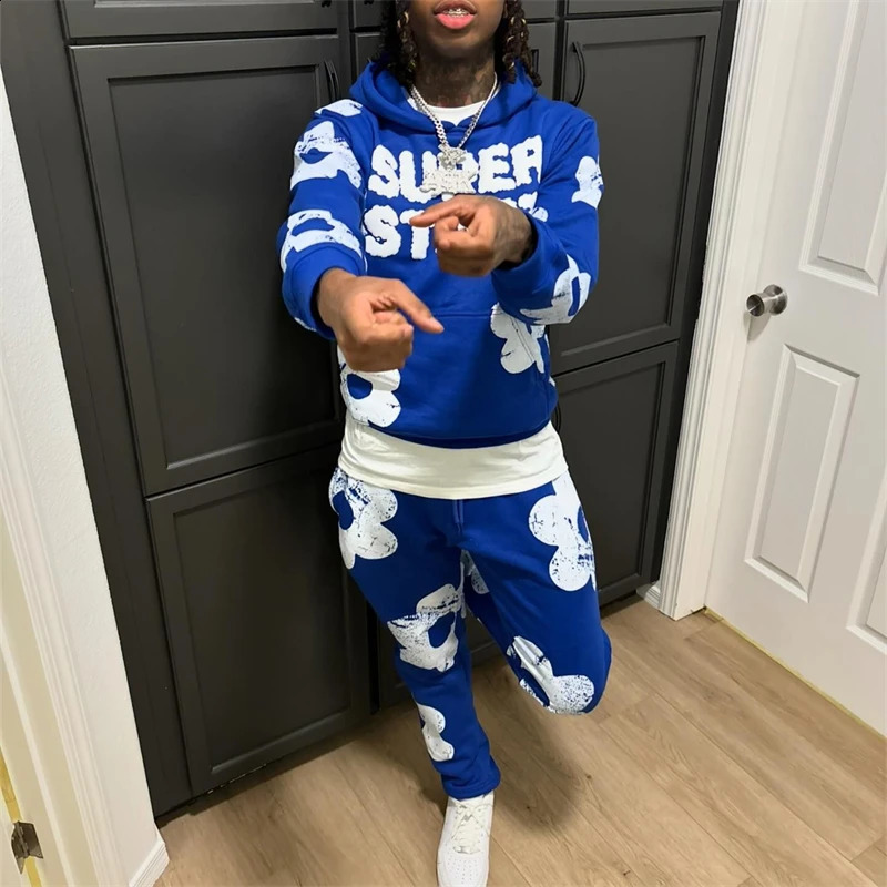 Y2k Aesthetics Winter Mens Sportswear Gothic Hip Hop Flower Pattern Retro Ultra Thin Hoodie Punk Grunge Long Sleeve Couple Jacket 241231