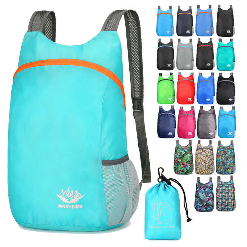 Folding Bag Super Lightweight Portable Storage Bag Travel Bag Waterproof Backpack Outdoor Sports Backpack Skin Bag 240920