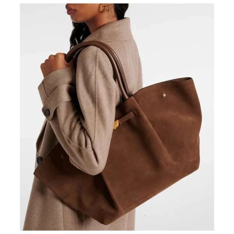 2024 New Autumn And Winter High-End Suede Frosted Tote Commuting Retro One-Shoulder Hand-Held Armpit Bag For Women