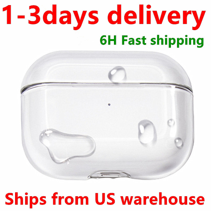 USA delivery With ANC Air pro 2 pods 4 3 Max Earphones air 4 Bluetooth Headphone Accessories Solid Silicone Cute Protective Cover Wireless Charging Shockproof Case